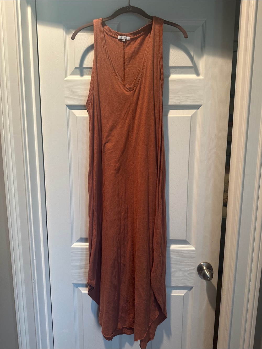 Z Supply Sleeveless V-Neck Maxi Dress - Rust